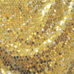  Gold/Silver/Natural Sequins on Stretch Mesh