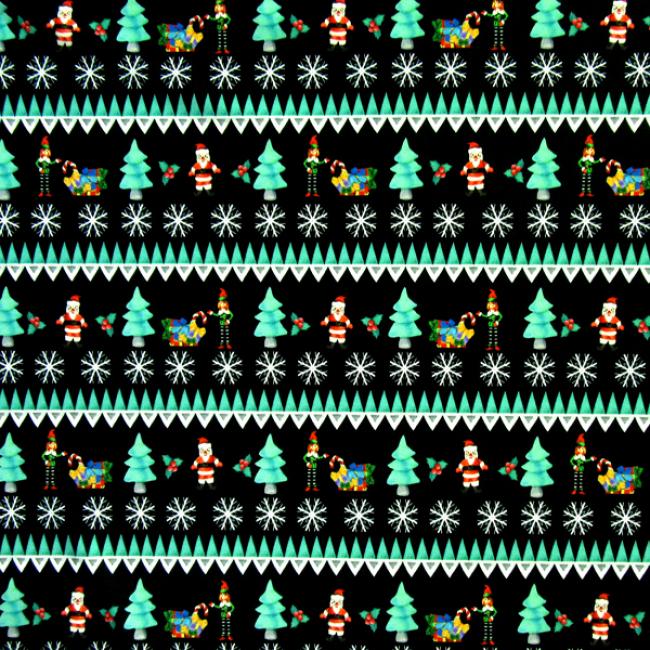 Stretch outlet christmas fabric