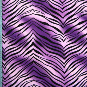 Multi-Colored Zebra Print on Nylon Spandex