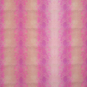 Pink Snakeskin Print Fabric
