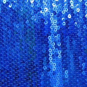  Sapphire/Royal Shiny Fancy 5mm Sequin on Nylon Spandex