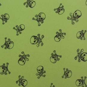  Apple Green Skull Print ITY