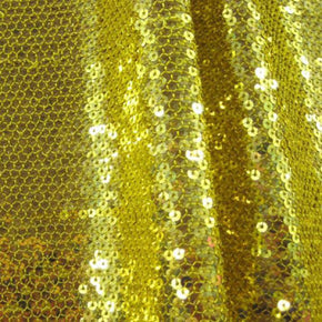  Gold Fancy 5mm Sequin on Mesh