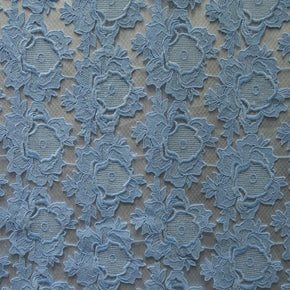 BURGANDY Traditional PATTERN LACE on Organza