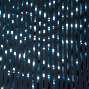  Dark Blue/Black Shiny Foil on Polyester Spandex