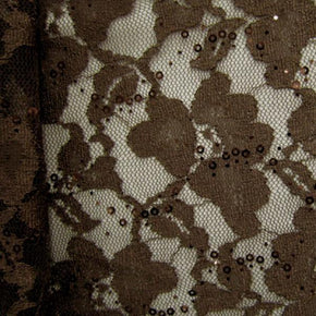  Dark Brown/Brown Fancy Floral Lace 