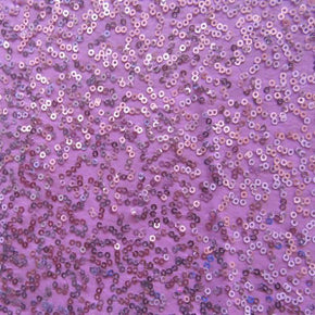  Violet Fancy Squiggle 2mm Sequins on Polyester Spandex