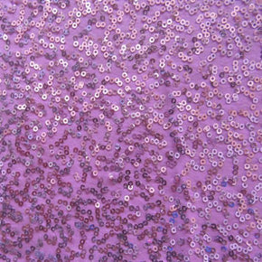  Violet Fancy Squiggle 2mm Sequins on Polyester Spandex