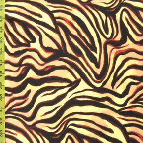  Cream/Black Tiger Print on Nylon Spandex