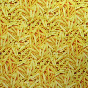 Multi Color French Fries Fabric