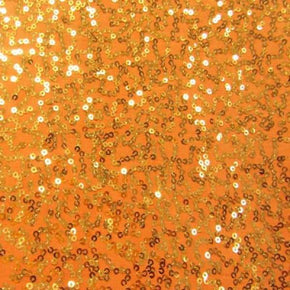  Copper/Orange Shiny Sequins on Polyester Spandex