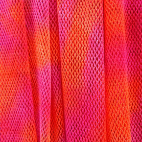  Neon orange/Pink Fishnet 