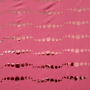  Fuchsia Shiny Holographic Metallic Foil on Polyester Spandex