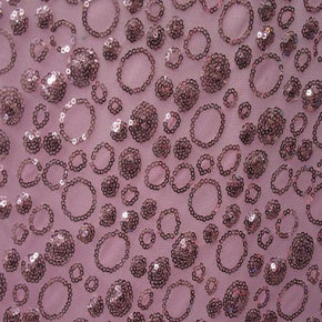 Pink/Pink Sequins on Mesh on Polyester Mesh