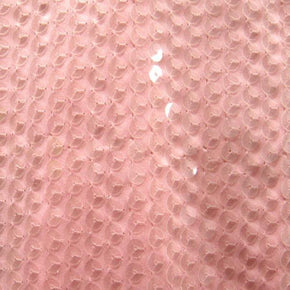  Pink Sequins on Polyester Spandex
