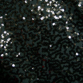  Black Fancy Squiggle 2mm Sequins on Polyester Spandex
