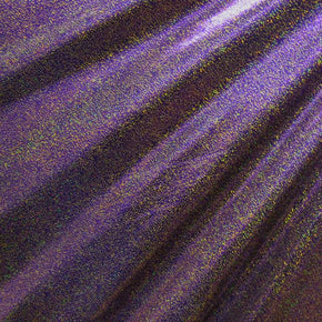 Gold/Purple Holographic Foil On Spandex Fabric