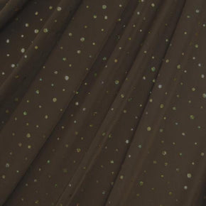 Gold/Brown Holographic Sequins on Polyester Spandex