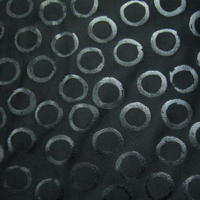  Black Holographic Foil on Nylon Spandex