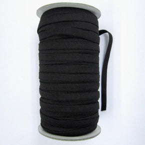 Black 3/8" Swimwear Elastic Sold By The 144 Yard Roll Fabric