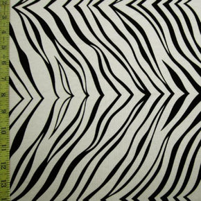 Off-White Zebra Print on Nylon Spandex