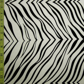 Off-White Zebra Print on Nylon Spandex