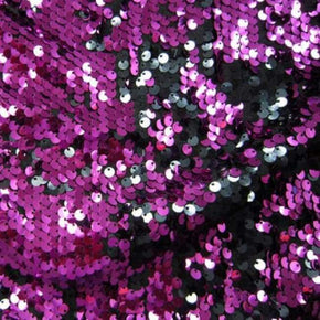  Black Reversible Sequins on Polyester Lycra