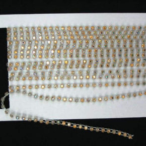 Transparent 5mm Rhinestone Cut Glass Trim, Sold by the 24 Yard Roll