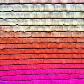  Rainbow Ruffle Print on Polyester Spandex