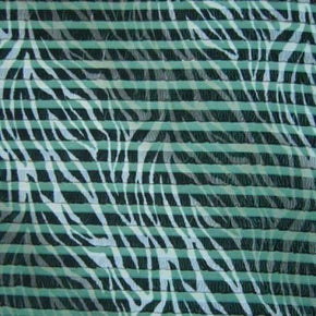 Multi-Colored Ruffle Print on Polyester