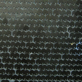 Gunmetal Sequins On Mesh Fabric