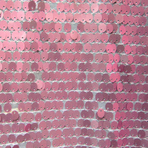 Rose Sequins On Mesh Fabric