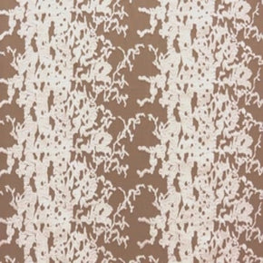 White/Nude Fancy Embroidery On Mesh Fabric
