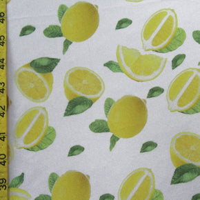 Multi Color Lemon Print Fabric