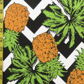 Multi Color Pineapple Print Fabric