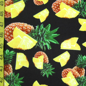 Multi Color Pineapple Print Fabric