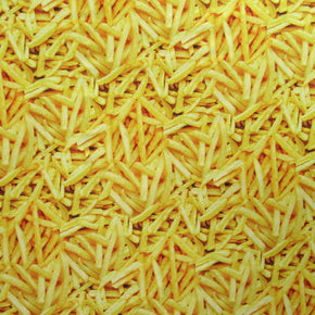 Multi Color French Fry Print Fabric