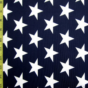 Multi Color Star & Flag Print Fabric