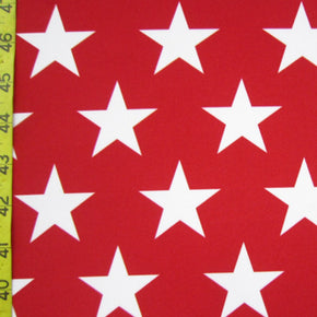 Multi Color Star & Flag Print Fabric