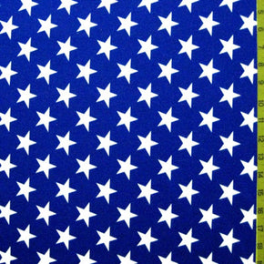 Multi Color Star & Flag Print Fabric