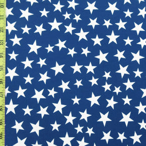 Multi Color Star & Flag Print Fabric