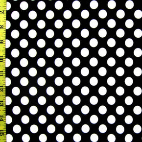 Black/White Small Polka Dot Print Fabric