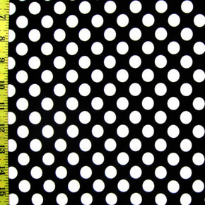 Black/White Small Polka Dot Print Fabric