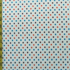 Multi Color Polka Dot Print Fabric