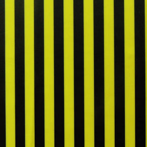Black/Yellow 1/2" Vertical Stripe  Fabric