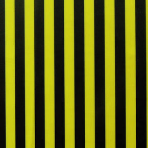 Black/Yellow 1/2" Vertical Stripe  Fabric