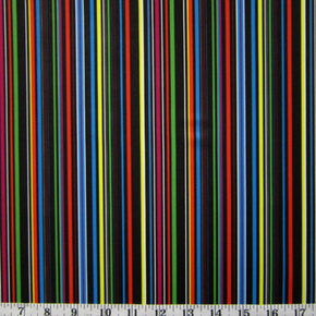 Multi Color Vertical Stripe  Fabric