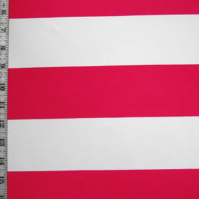 Red/White Horizontal- 2" Stripes Fabric