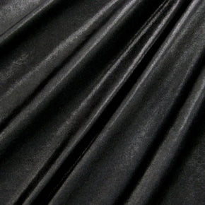 Black Metallic Foil On Spandex Fabric
