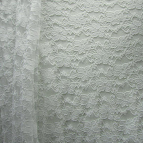 White Flower Lace Fabric